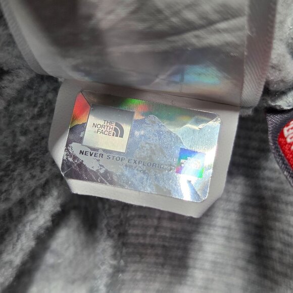 North Face Jacket Womens Large Gray Primaloft Pullover Sweatshirt Hoodie - Picture 5 of 9
